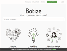 Tablet Screenshot of botize.com